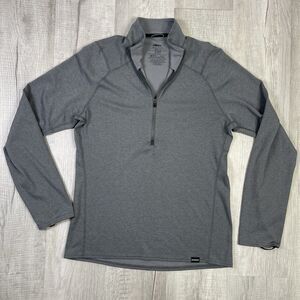Patagonia Capilene 3 Midweight 1/4 Zip Pullover Gray Mens Medium READ V